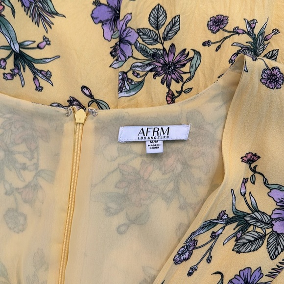 AFRM Los Angeles Floral Cutout Mini Dress - Picture 4 of 4